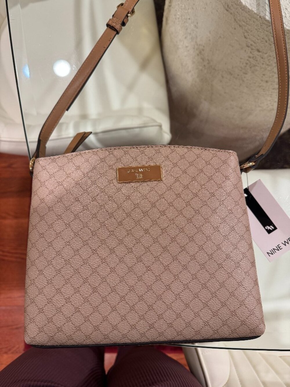 NEW Nine West Triple-Compartment Crossbody Bag